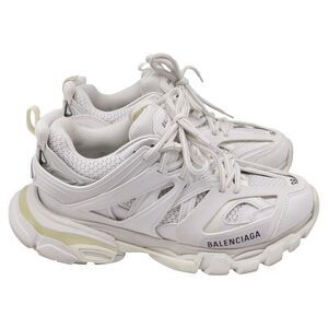 Balenciaga Track Sneakers in White Polyurethane